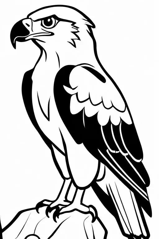 Eagle Coloring Page 6 for Kids