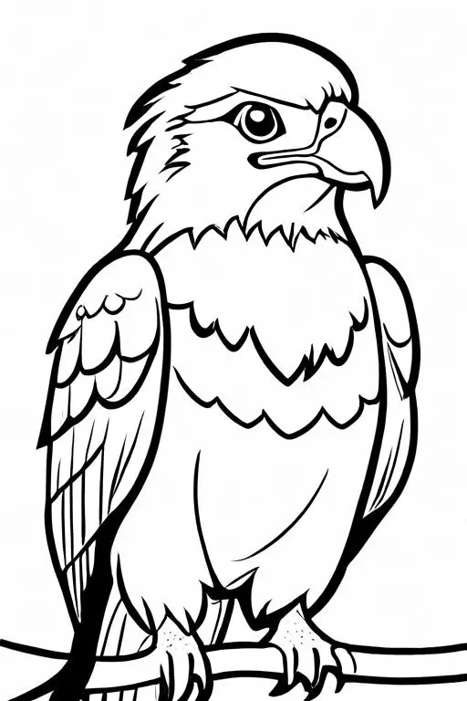 Eagle Coloring Page 7 for Kids