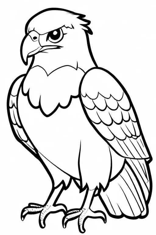 Eagle Coloring Page 8 for Kids