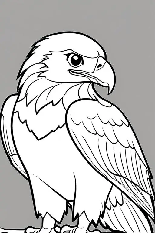 Eagle Coloring Page 9 for Kids