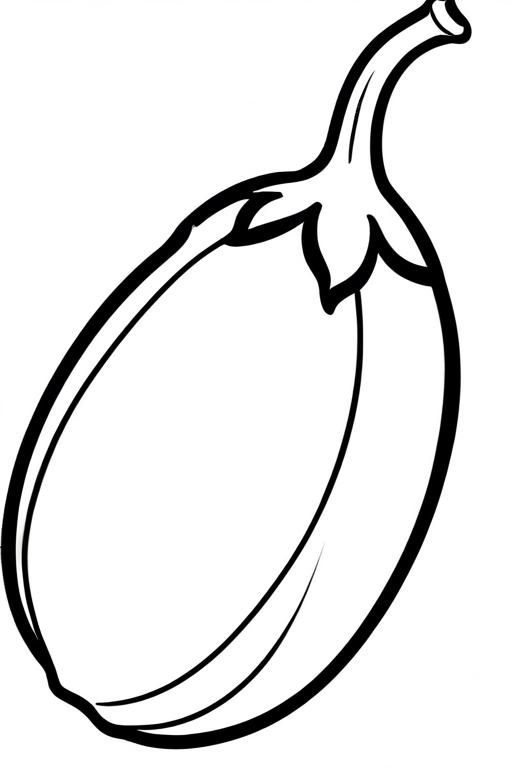 Eggplant Coloring Page 9 for Kids