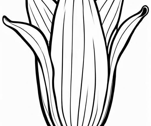 Endive Coloring Page 1 for Kids