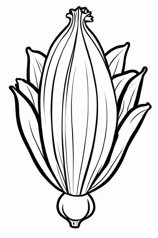 Endive Coloring Page 11 for Kids