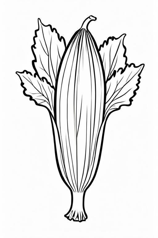 Endive Coloring Page 16 for Kids