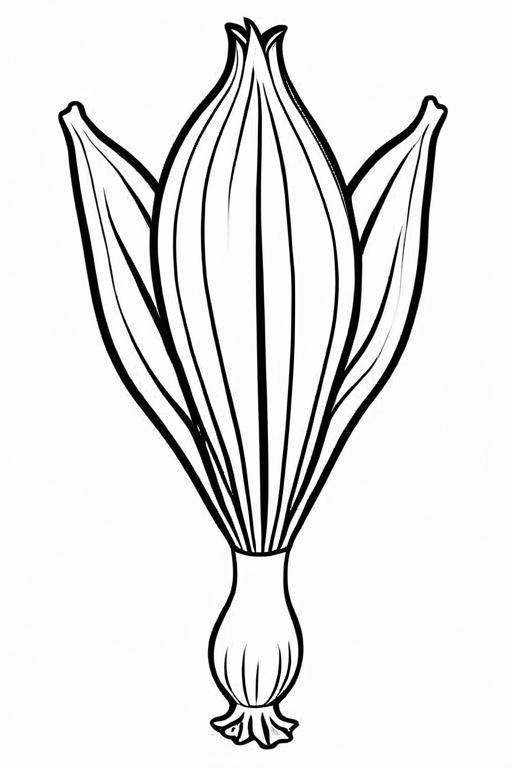 Endive Coloring Page 24 for Kids