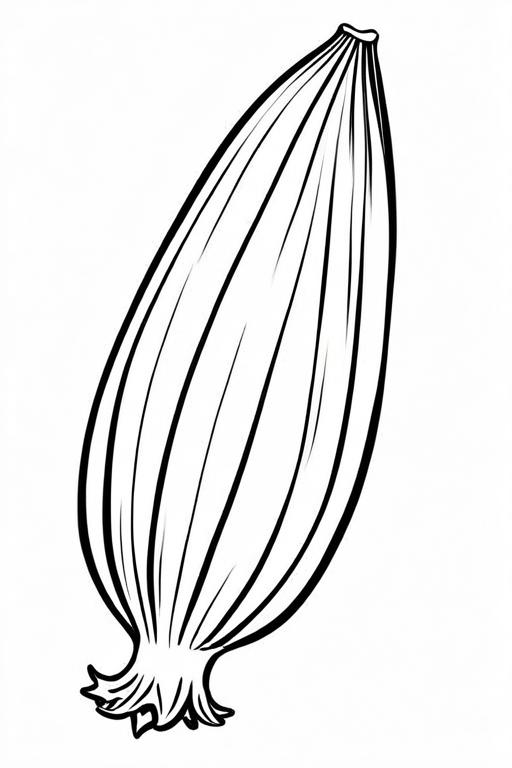 Endive Coloring Page 4 for Kids