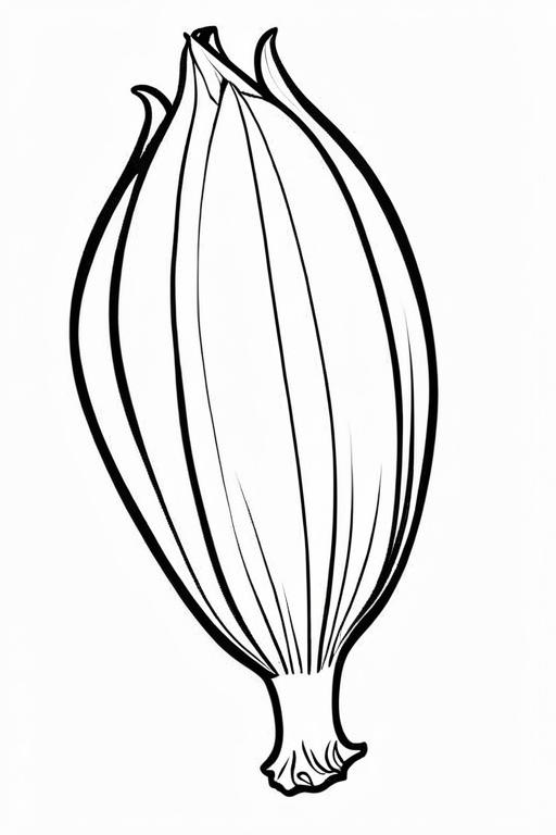 Endive Coloring Page 7 for Kids