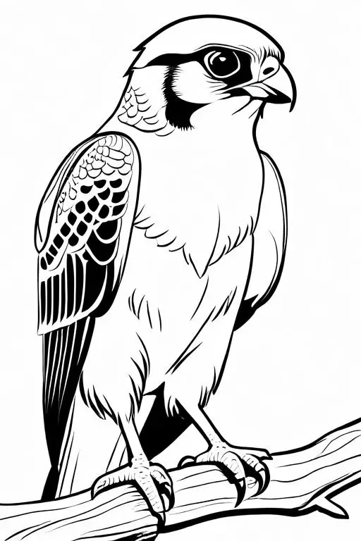 Falcon Coloring Page 15 for Kids