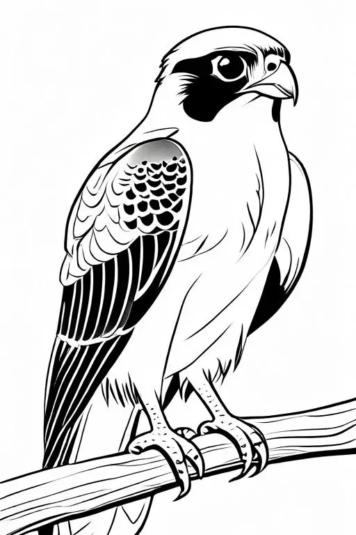 Falcon Coloring Page 20 for Kids