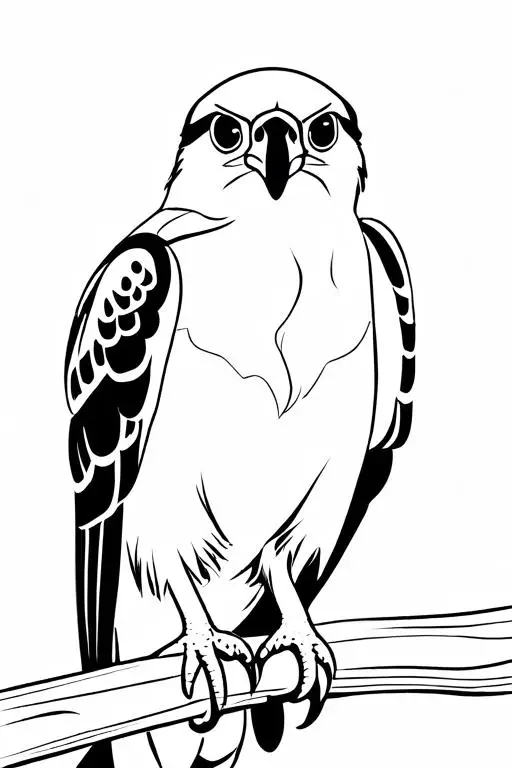 Falcon Coloring Page 22 for Kids