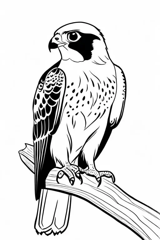 Falcon Coloring Page 23 for Kids