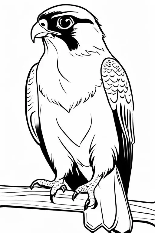 Falcon Coloring Page 26 for Kids