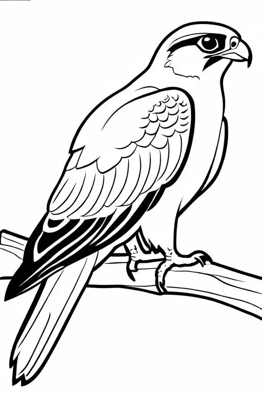 Falcon Coloring Page 29 for Kids