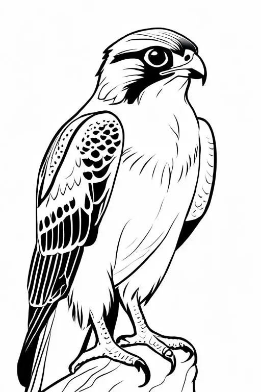 Falcon Coloring Page 31 for Kids