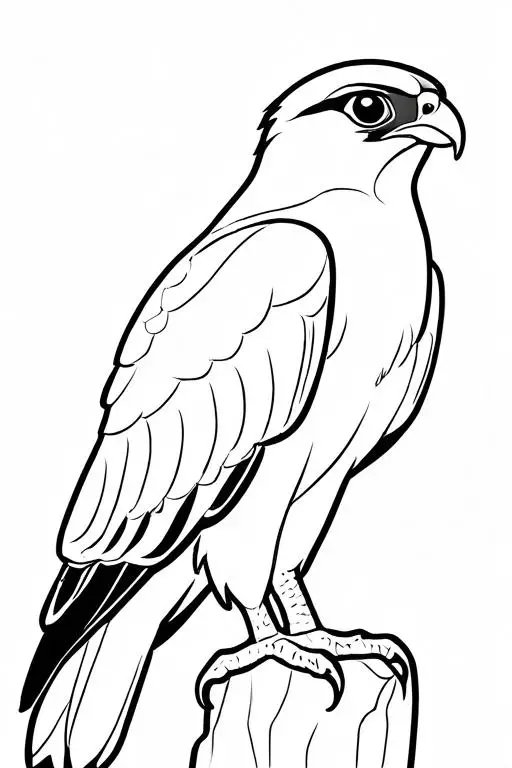 Falcon Coloring Page 39 for Kids