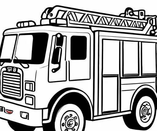 Fire Coloring Page 1 for Kids