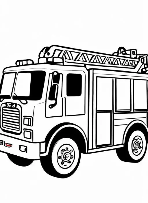 Fire Coloring Page 1 for Kids