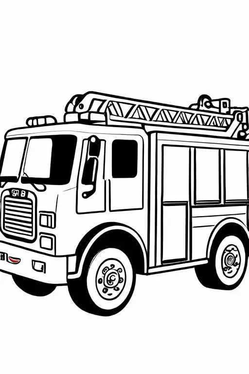 Fire Coloring Page 1 for Kids