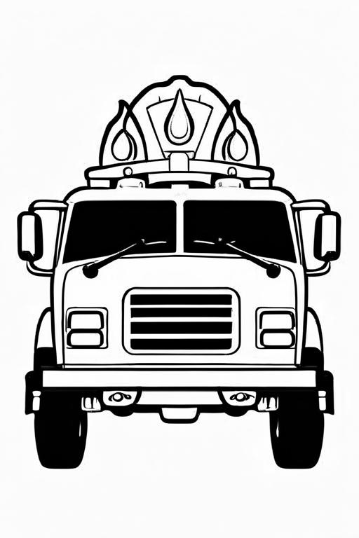 Fire Coloring Page 10 for Kids