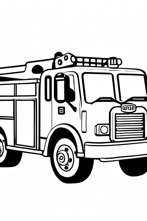 Fire Coloring Page 2 for Kids