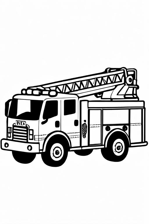 Fire Coloring Page 3 for Kids