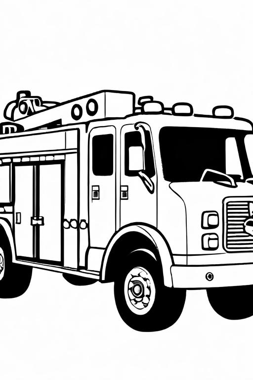 Fire Coloring Page 34 for Kids