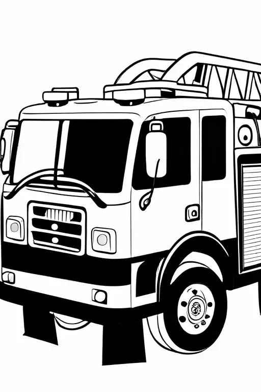 Fire Coloring Page 35 for Kids