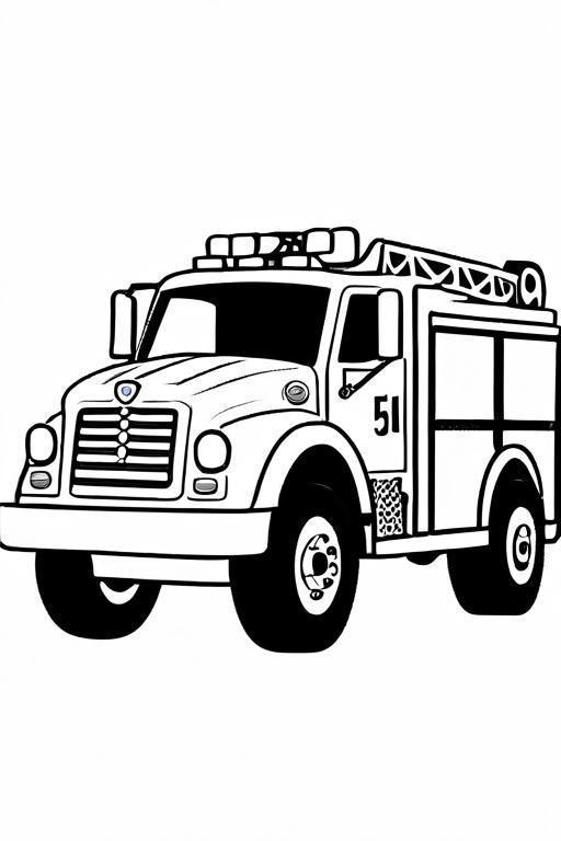 Fire Coloring Page 4 for Kids