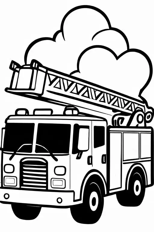 Fire Coloring Page 5 for Kids