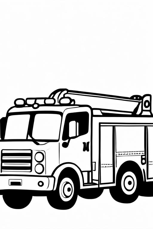 Fire Coloring Page 6 for Kids