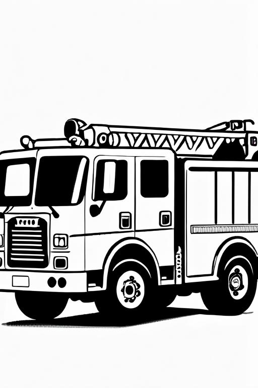 Fire Coloring Page 7 for Kids