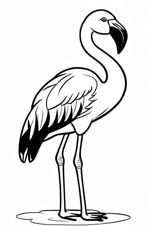 Flamingo Coloring Page 11 for Kids