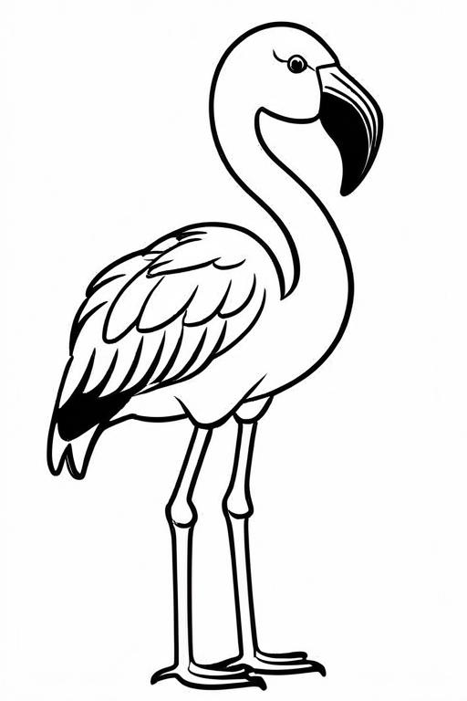 Flamingo Coloring Page 12 for Kids