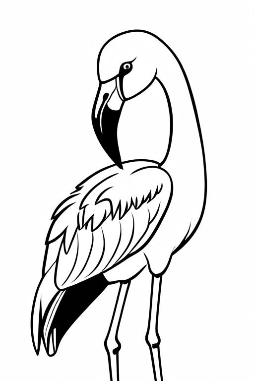 Flamingo Coloring Page 13 for Kids