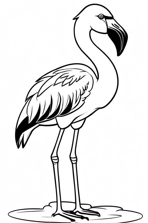 Flamingo Coloring Page 15 for Kids