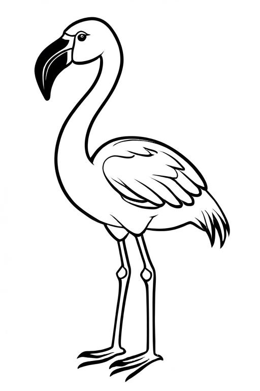 Flamingo Coloring Page 16 for Kids