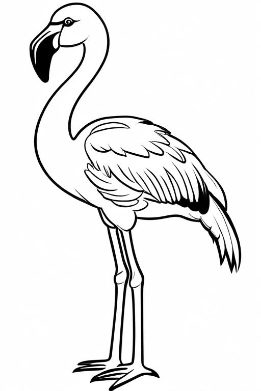 Flamingo Coloring Page 18 for Kids