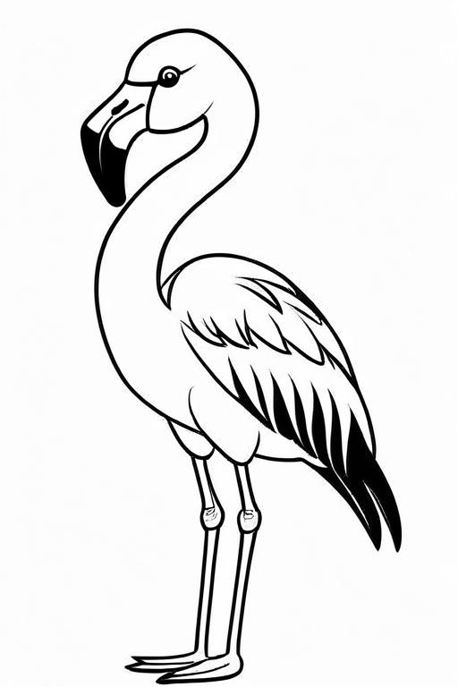 Flamingo Coloring Page 20 for Kids