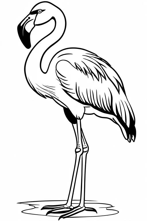 Flamingo Coloring Page 22 for Kids