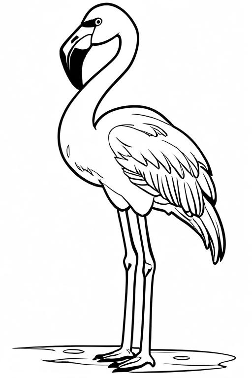 Flamingo Coloring Page 23 for Kids