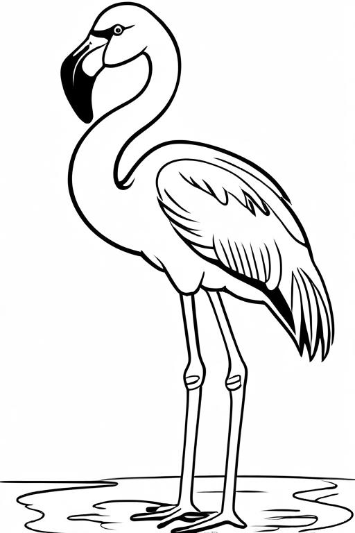 Flamingo Coloring Page 25 for Kids