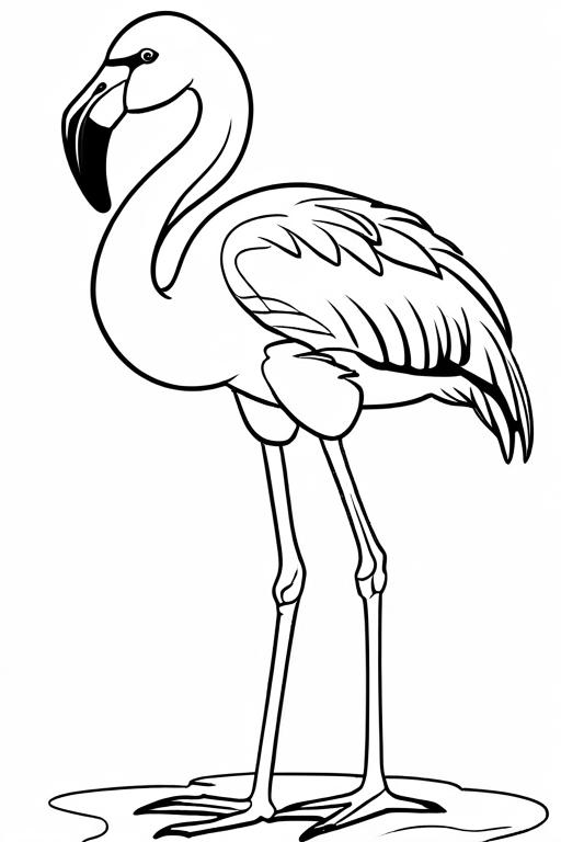 Flamingo Coloring Page 26 for Kids