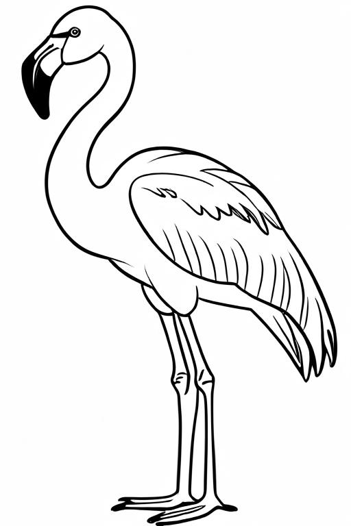 Flamingo Coloring Page 27 for Kids