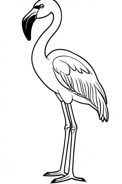 Flamingo Coloring Page 28 for Kids