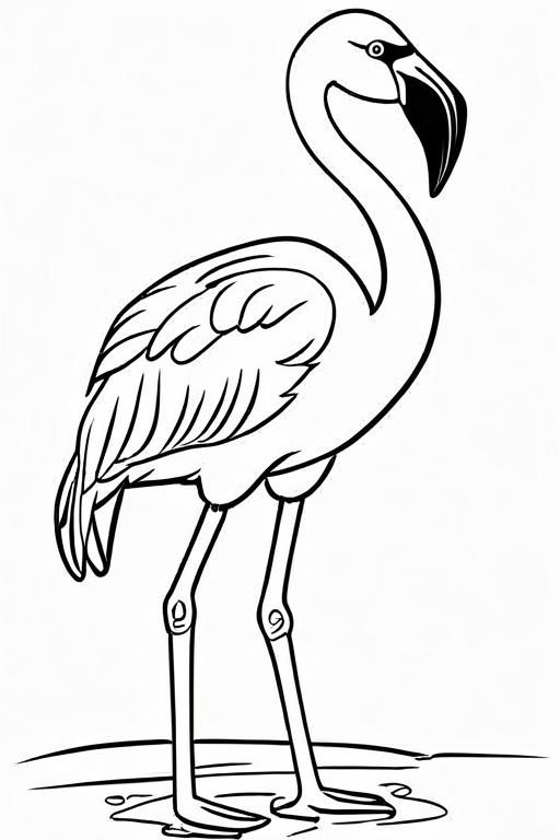 Flamingo Coloring Page 29 for Kids