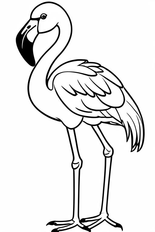 Flamingo Coloring Page 8 for Kids