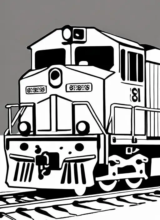 Freight Coloring Page 1 for Kids