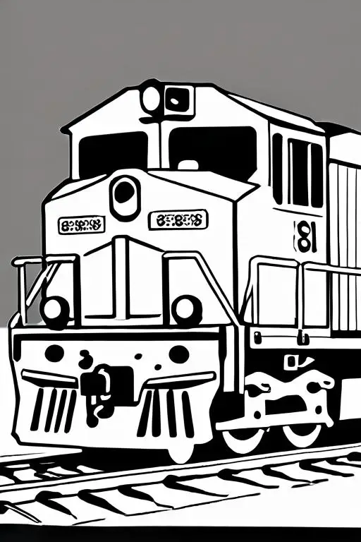 Freight Coloring Page 1 for Kids