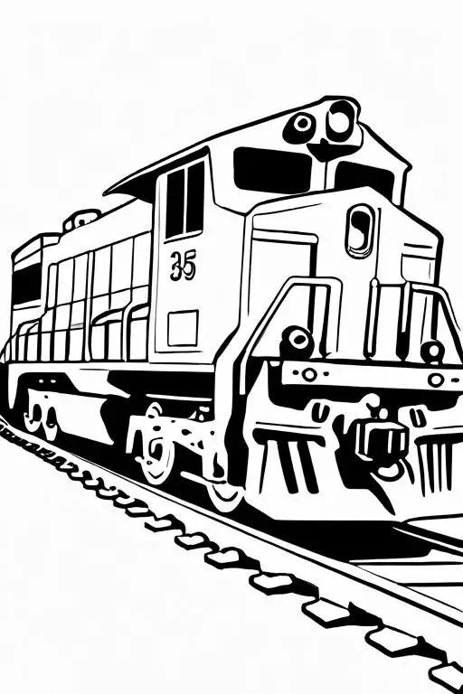 Freight Coloring Page 16 for Kids