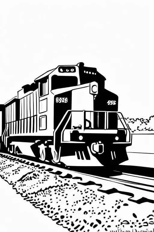 Freight Coloring Page 17 for Kids